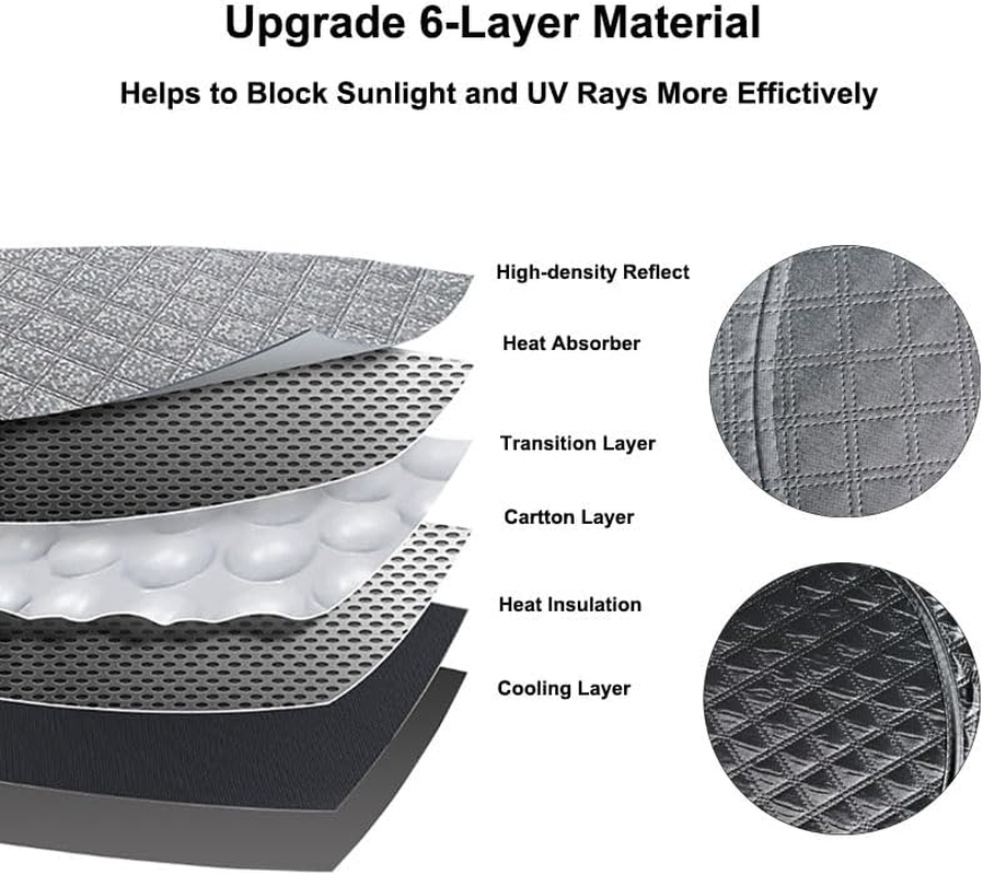 Wedoi Upgraded Camping Privacy Curtain 8 Pieces for Tesla Model 3 2017-2025 Window Sunshade for Model 3 Highland Camping Shades Windshield Sunshade Privacy Screens Fortesla Accessories image number 6