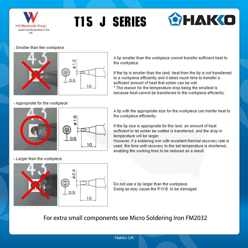 Hakko T15-JL02 Soldering Iron Tip image number 2