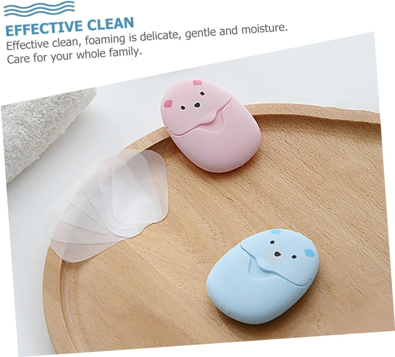 BRIGHTFUFU Travel Container Toiletry Mini Travel Soap for Hand Washing Natural Biodegradable Soap Flakes image number 1