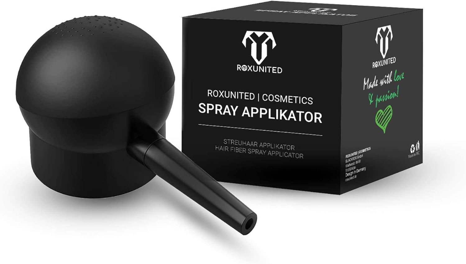 ROXUNITED Cosmetics Applicator Spray Attachment Pump for Scatter Hair Powder Hair Thickening Hair Filler Men and Women Targeted Application image number 4