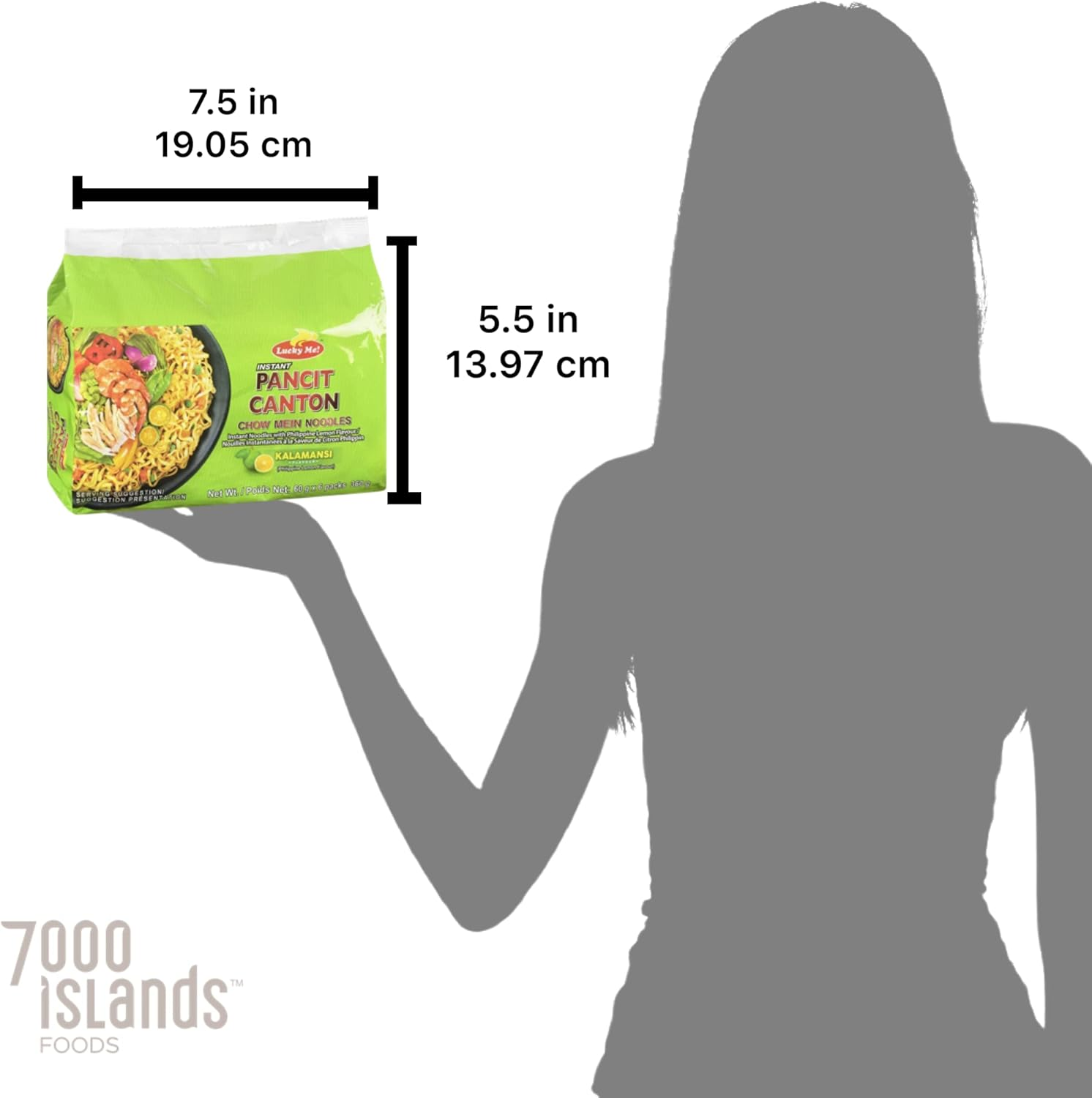 Lucky Me! Pancit Canton Instant Noodles Chow Mein 12X60G (Kalamansi Flavor) image number 3