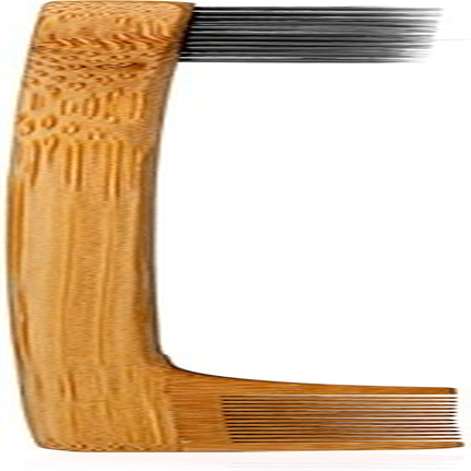 Grannaturals Edges Brush and Comb for Edge Control - Sturdy Bamboo Handle - Styling & Gentle Care Tools - Edge Fixer for Baby Hairs - Compact Curling Accessories for Curly Hair image number 3