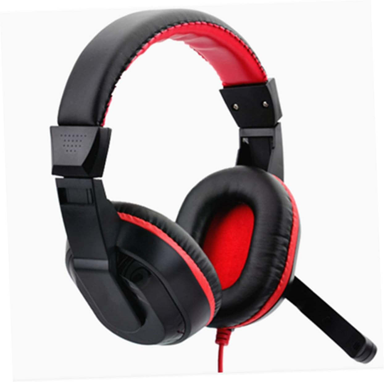 GAROZATION Wired PC Headphones with Noise-Canceling Microphone Over-Ear Gaming Headset Comfortable Headband for Laptop and Multimedia Use Random Color image number 1
