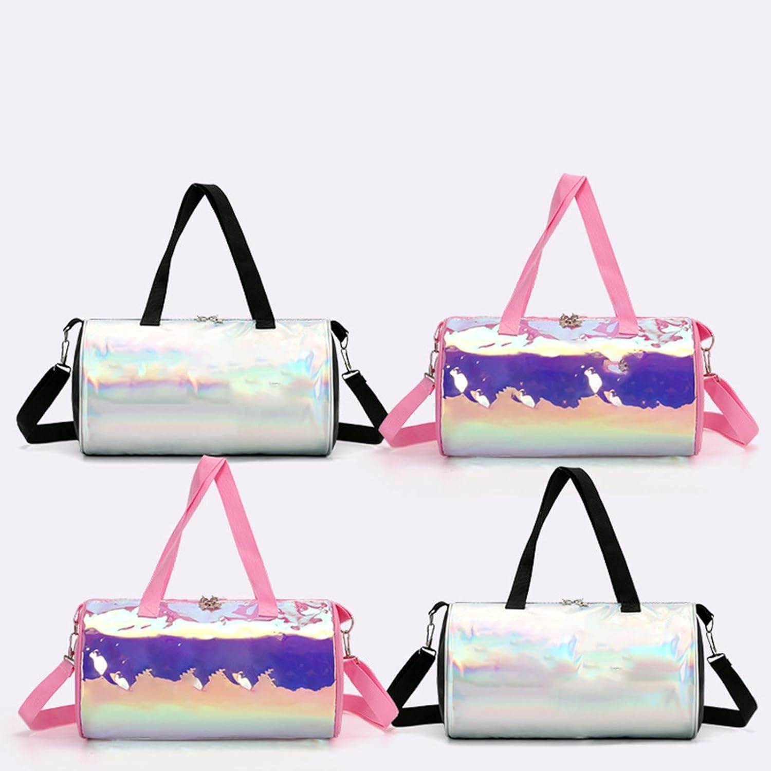 Fiocias Dance Bag, Travel Bag, Children'S Toy Storage Bag, Gymnastics Bag, Dance Clothes Shoulder Bag, Dance Bag - Argent image number 6