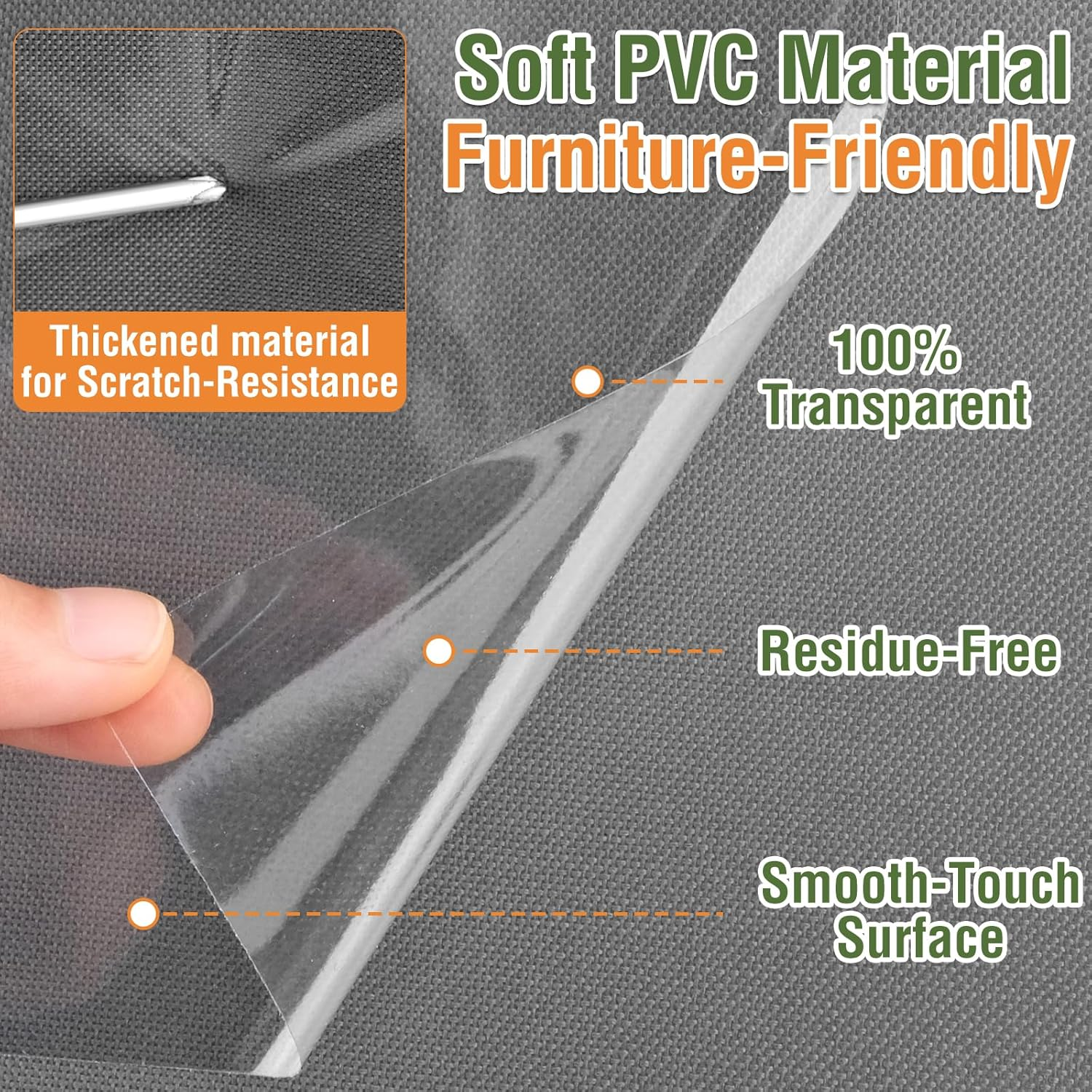 Scratching Film Cat Self-Adhesive 15 X 300 Cm, Scratch Protection Cat Tape, Cat Scratch Protection Sofa, Transparent, Couch Scratch Protection Cat, Anti-Scratch Tape for Furniture, Couch, Sofa, Wall, image number 6