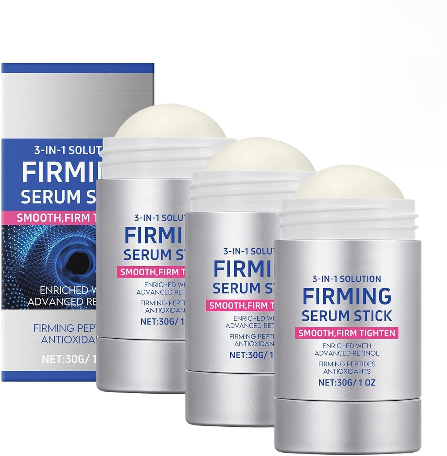 Collagen Peptide Firming Serum Stick, Retinol Correxion Cream, Collagen Serum for Face, Plumps and Firms Skin, Advanced Wrinkle-Reducing Crea for All Skin Types, Tighten and Firm Face (2Pcs)