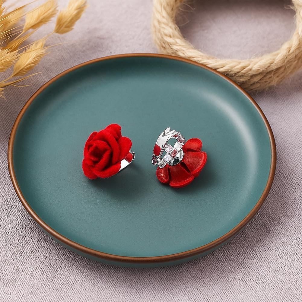 GOMAKERER 28 Pcs 2 Styles Mini Flower Hair Clip, Small Red Rose Flower Hair Pins Wedding Bridesmaid Bridal Clips Cute Hair Accessories for Women Girls image number 3