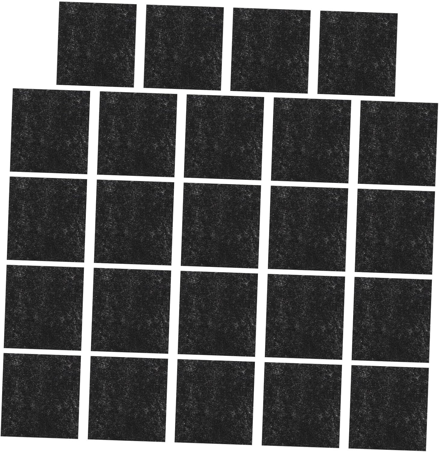 Minkissy 24Pcs Charcoal Tablets Pet Litter Box Mat Replacement Filters for Cat Litter Box Odor Absorber Pad
