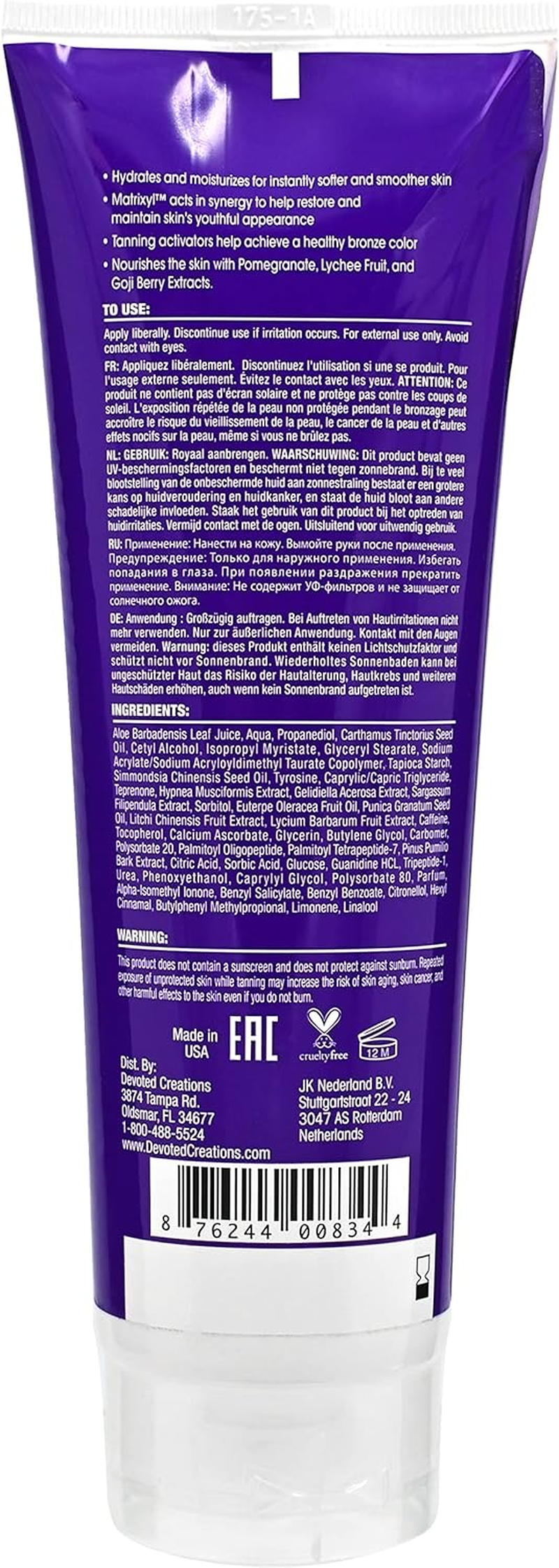 Collagenetics 2-In-1 Red Light Therapy Prep & Tanning Lotion - 9 Oz.