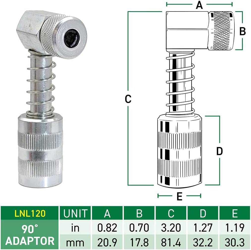 Locknlube 90 Degree Grease Coupler Adapter image number 3