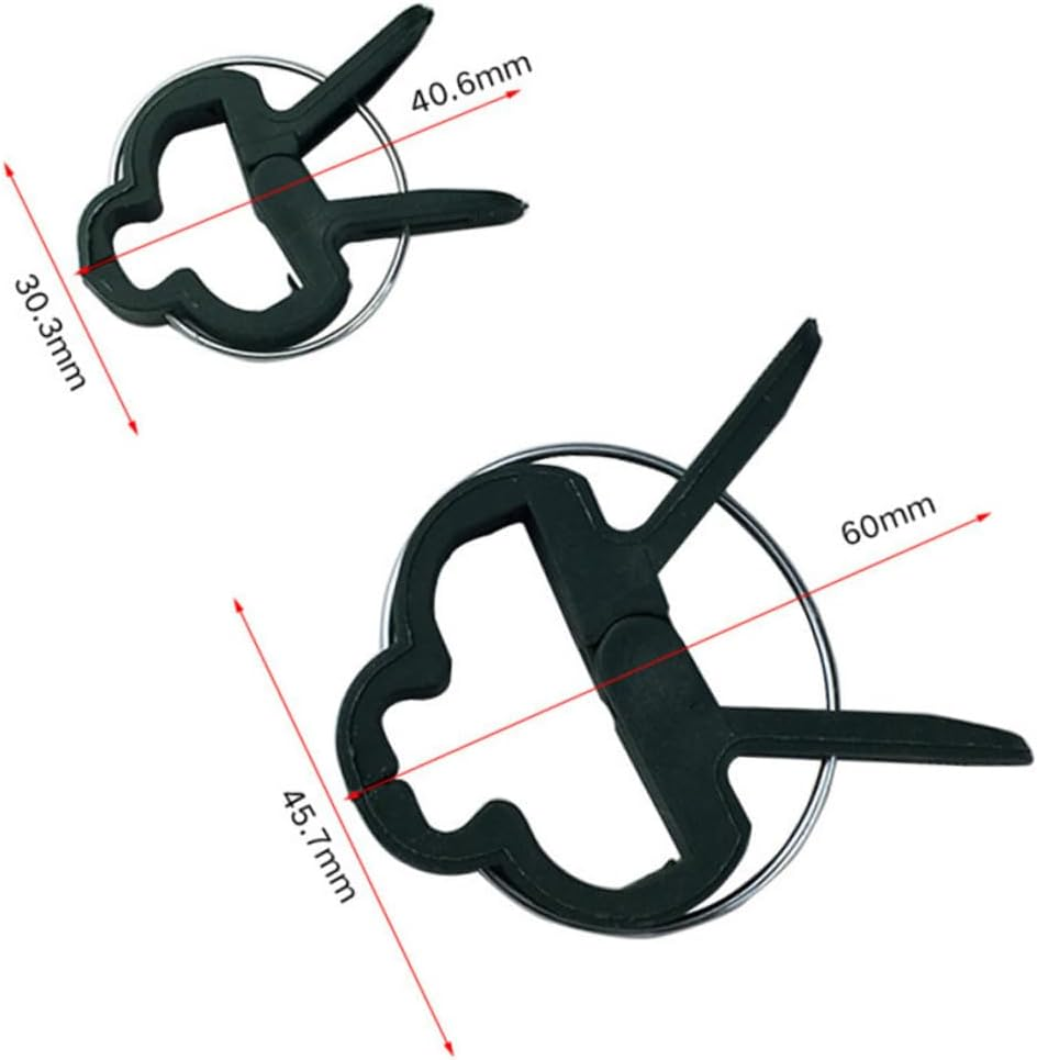SHINEOFI 80PCS Large Plant and Flower Clips Garden Stem Support Clamps for Vines Stalks PE Material Protective Tree Clips for Climbing Plants and Outdoor Use image number 2