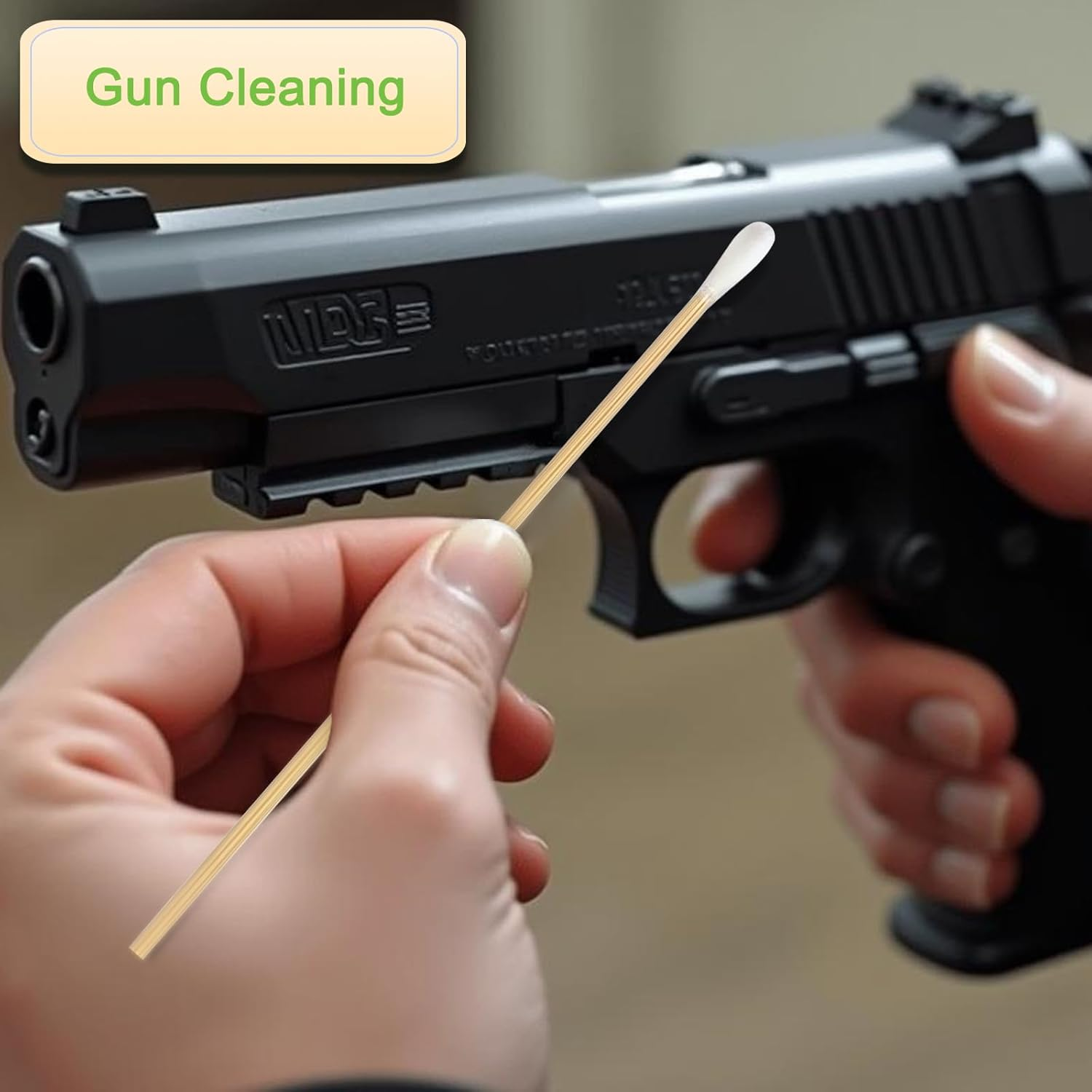 Iebeauty Cotton Swabs Swab Applicator Q-Tip 100 Pieces 15Cm Extra Long Wood Handle Sturdy image number 3