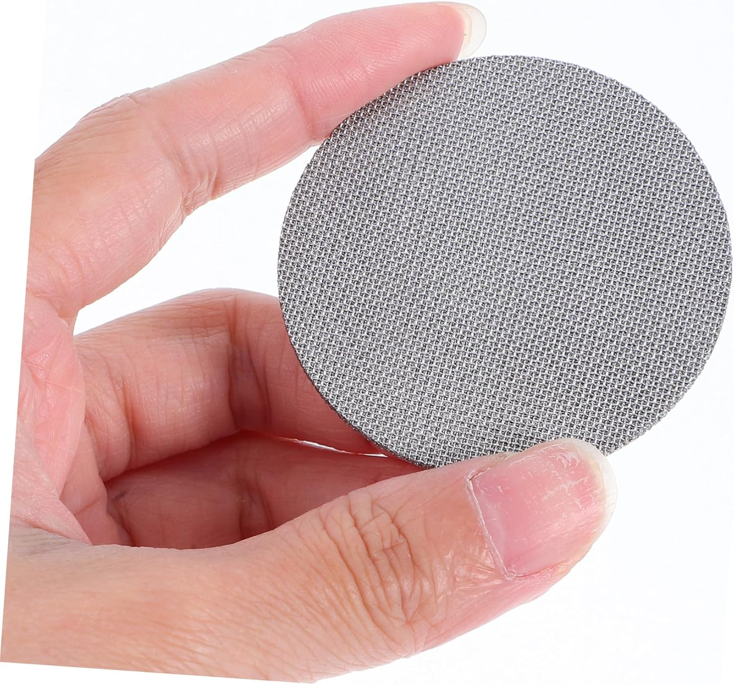 TEHAUX 4Pcs Espresso Puck Screen Stainless Steel Mesh Coffee Filter Plate Reusable Thick for Bottomless Portafilter Basket Compatible with Espresso Machines