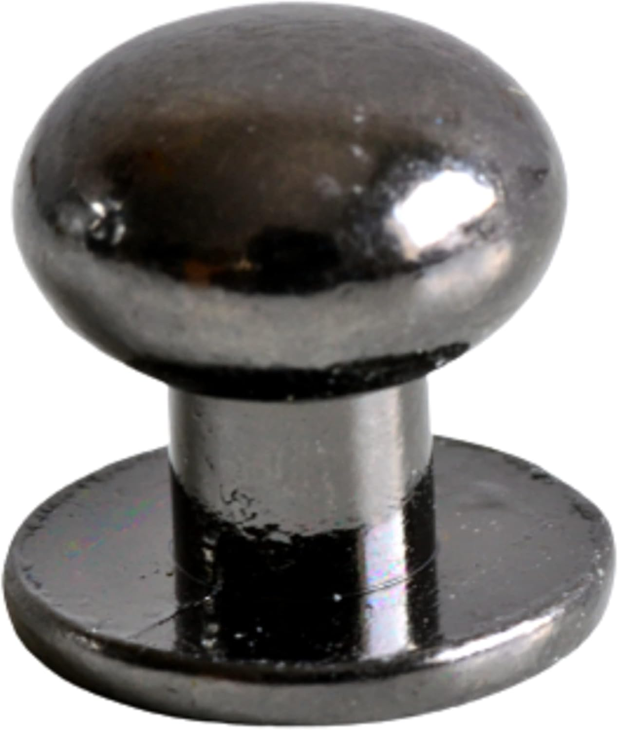 Book Screws 7 Mm | Pack of 10 | Colour: Gunmetal Grey | Screw Rivets for Leather Crafts | Sleeve Nut + Screws | Rivets 5 Mm - 12 Mm Available | Rivets for Screwing | Chicago Screws/Head Rivets image number 3