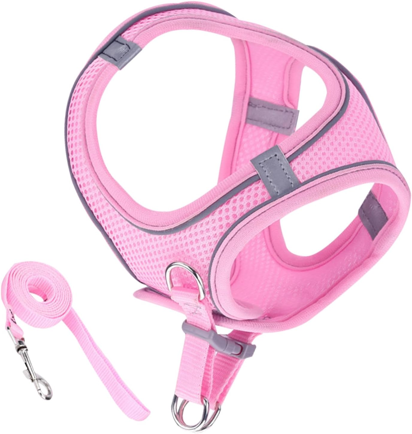 Escape Proof Cat Harness | Soft Reflective Mesh Vest Harness and Lead - Puppy Collar Pet Supplies for Small Medium Large Animals Travel Backpack Outdoor Hiking image number 3