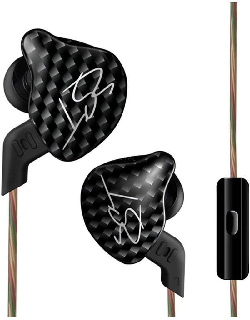 KZ ZST Earbuds Dynamic Hybrid Dual Driver in Ear Earphones (With Mic, Black) image number 1