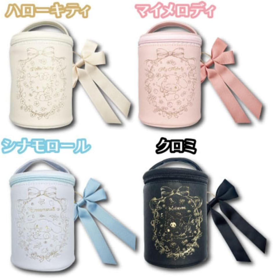 Hatayama Shoji Sanrio 34202872 Mini Vanity Pouch, Girly Hello Kitty, Approx. 5.9 X 4.7 X 4.7 Inches (15 X 12 X 12 Cm) image number 4