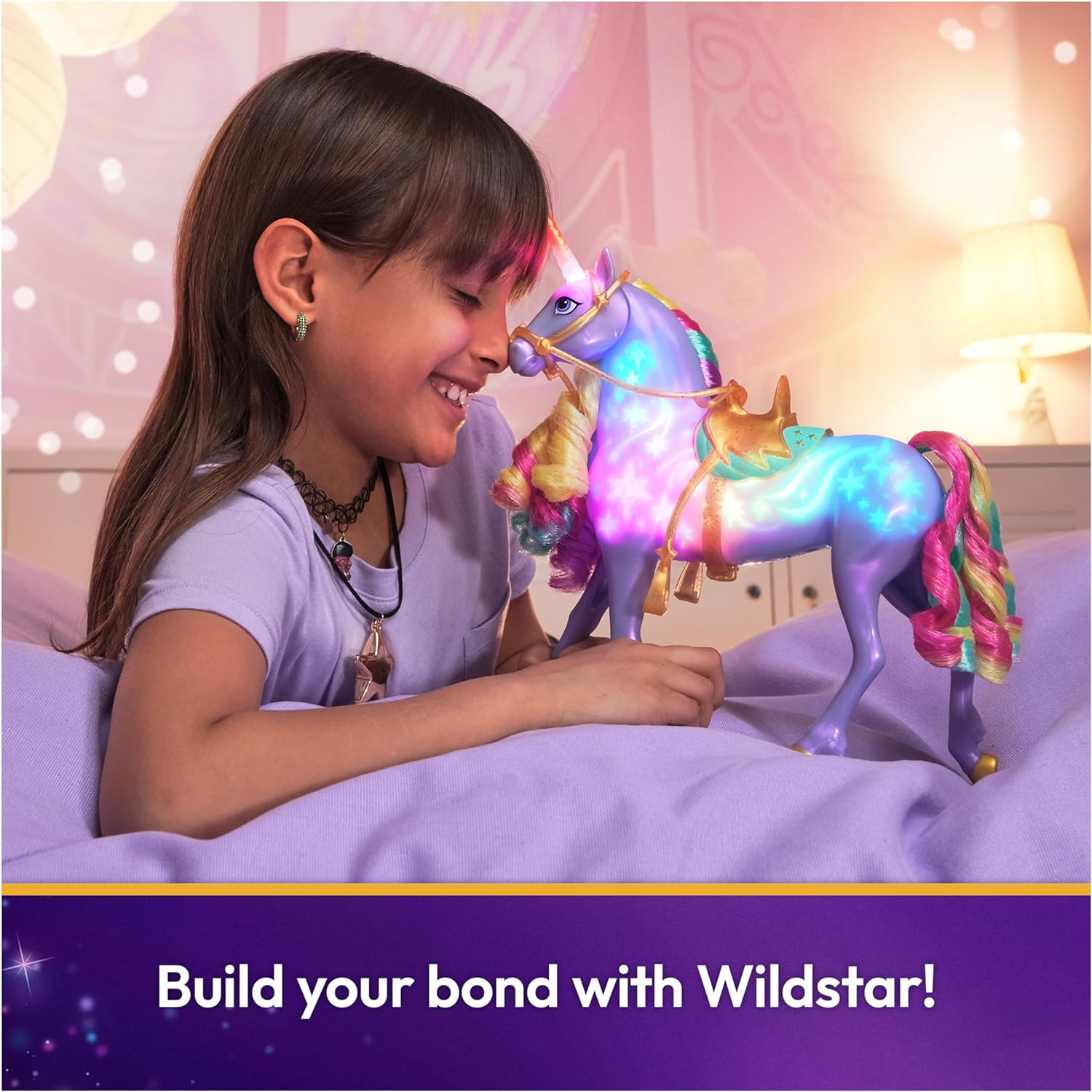Unicorn Academy, Interactive Rainbow Light-Up Wildstar Unicorn Toy with Lights, Sounds & Music, Dolls & Unicorn Toys for Girls Ages 4 and Up image number 3
