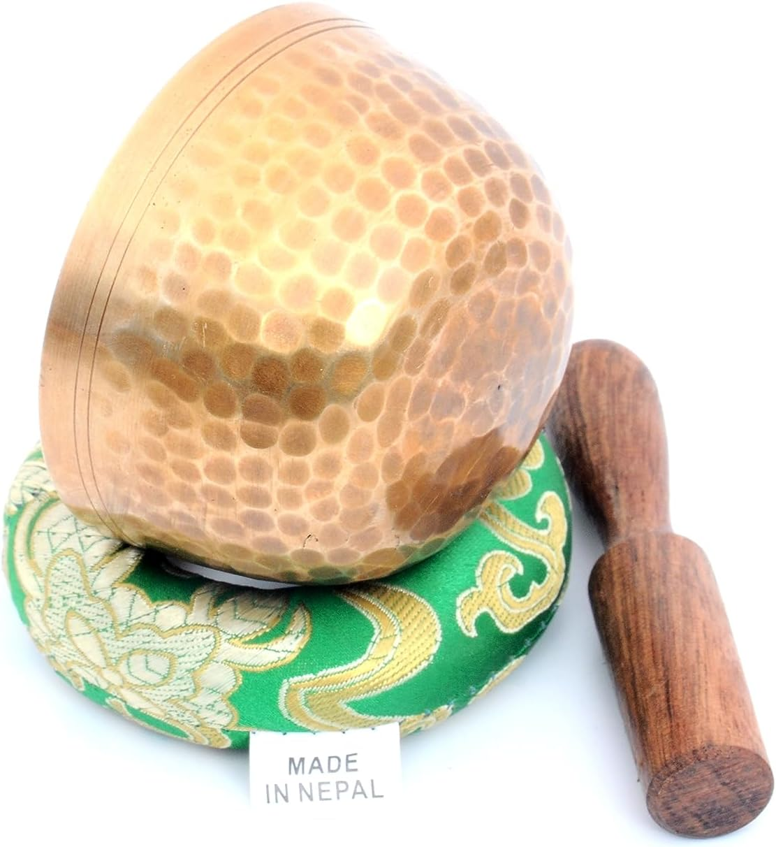 Tibetan Singing Bowl Set-Chakras Healing & Meditation Yoga Sound Bowl with Mallet and Silk Cushion-Handmade Singing Bowl-3 Inches Diameter image number 4