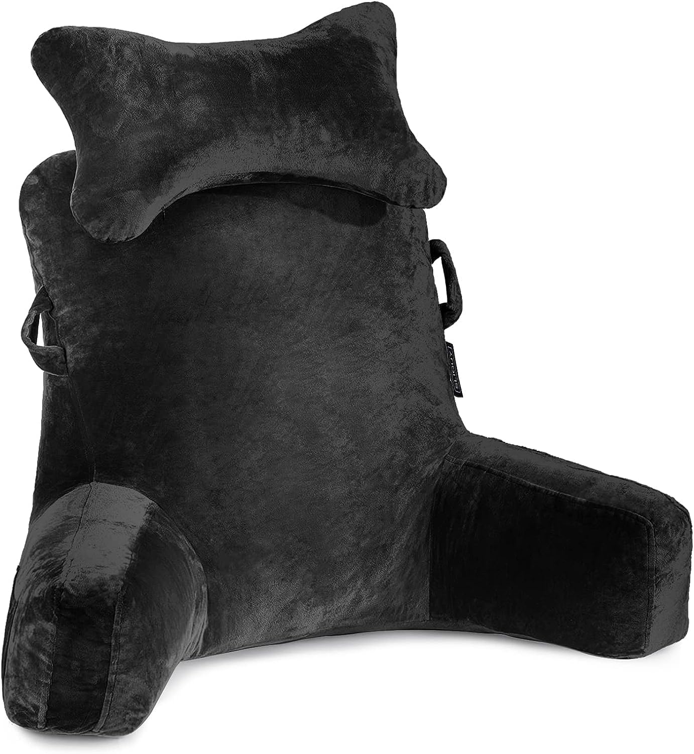 Pillow-Extra Large 78.7Cm Bed Rest Pillow with Detachable Neck Roll & Arms for Sitting in Bed or Couch-Backrest Reading Pillow Adult Back Pillows for Reading,Tv,Gaming,Relaxing(Black, XL)