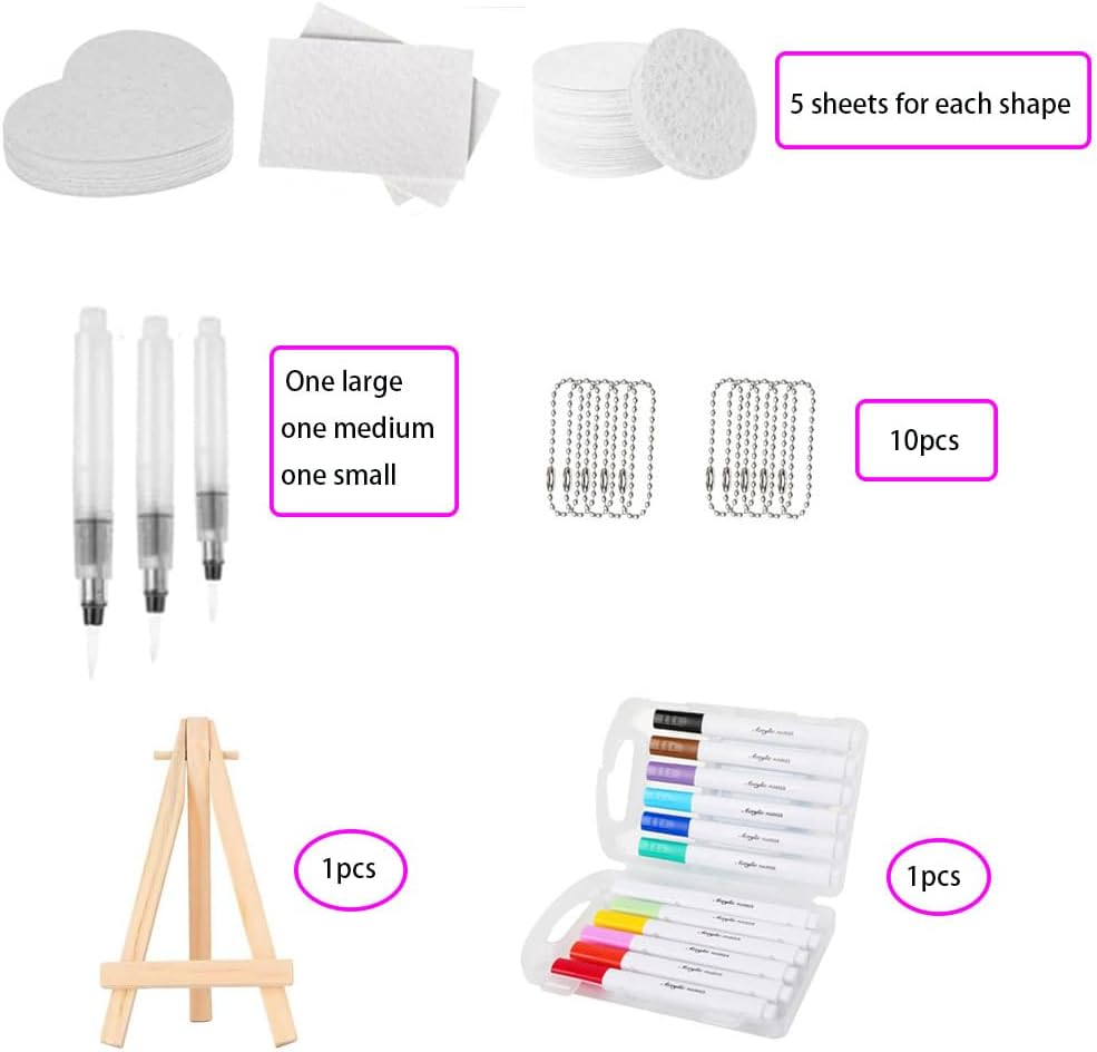 Lyhaogao Upgrade 3D Foam Texture Painting Kit, 3D Drawing Magics Canvas Sponge, Foam Texture Blank Painting Paper, DIY Bubble Drawing Pens Art Supplies Kit image number 3
