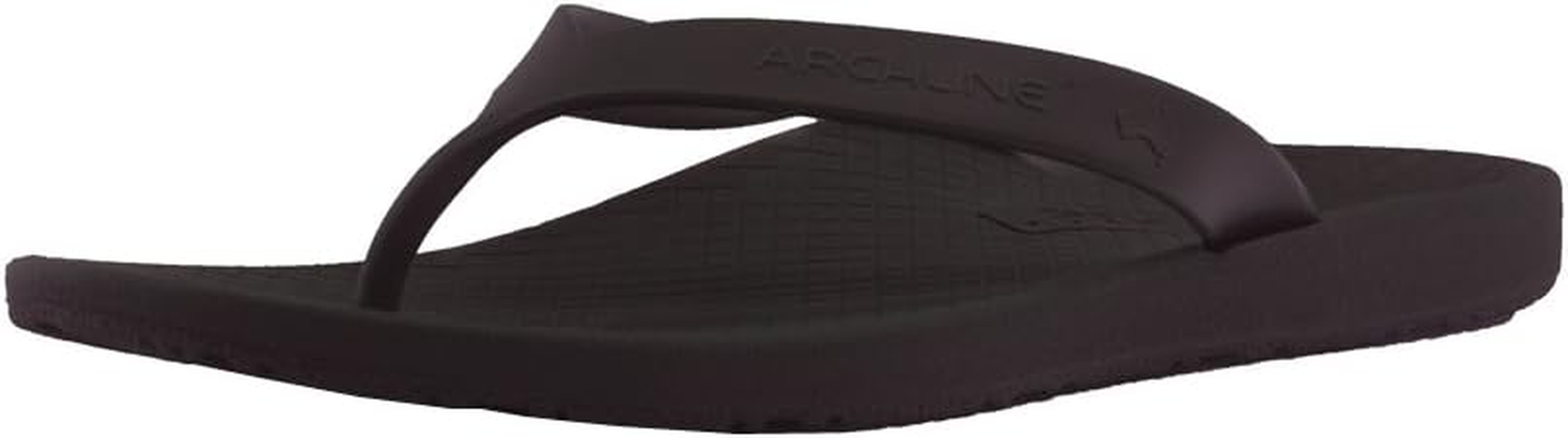 ARCHLINE Balance Brown Orthotic Flip Flop Sandals (46) image number 4