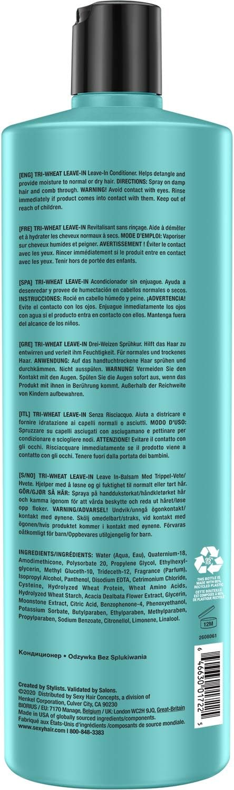 Sexy Hair Tri-Wheat Leave-In Conditioner, 1000 Millilitre image number 5