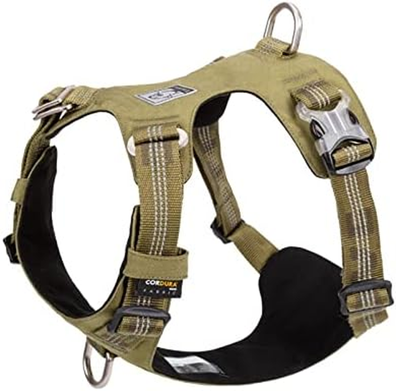 True Love Ultra Light 3M Reflective Dog Harness, X-Large, Army Green image number 1