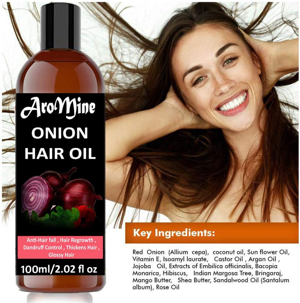 Red Onion Hair Oil for Hair with Red Onion Extract 300Ml