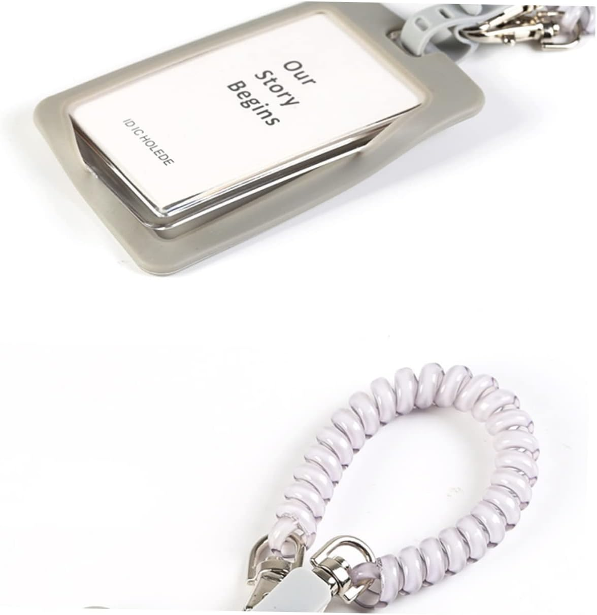 Holibanna 2Pcs Silicone Luggage Tags Id Holder Spring Rope Cutebadge Holder for Suitcases Luggage Tags image number 2