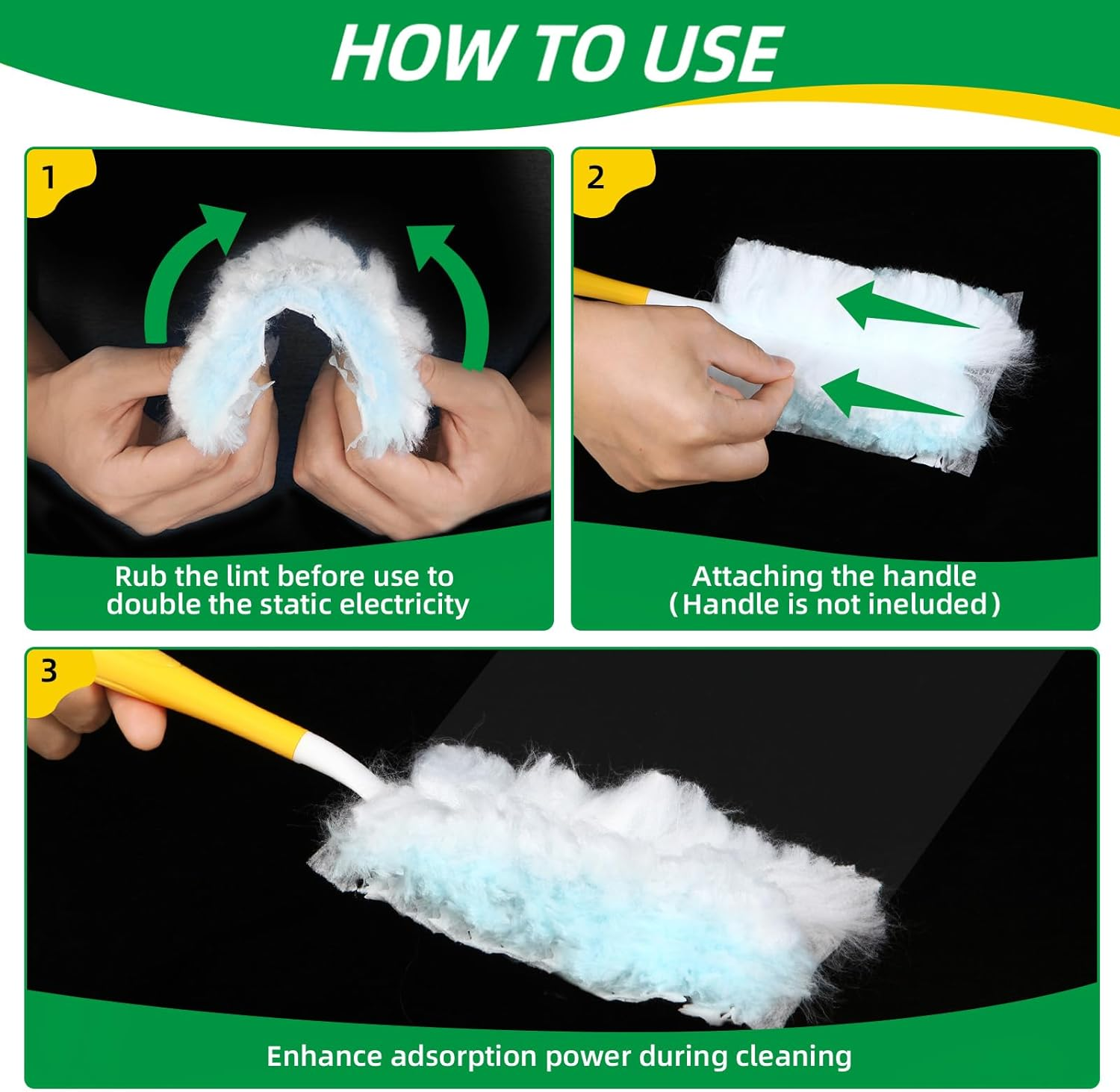 Duster Refills,Static Dust Removal Brush Disposable Replacement Head Compatible with Swiffer Duster Refills for Electronics, Furniture, Blinds, Ceiling Fans (Blue, 30 PCS) image number 4