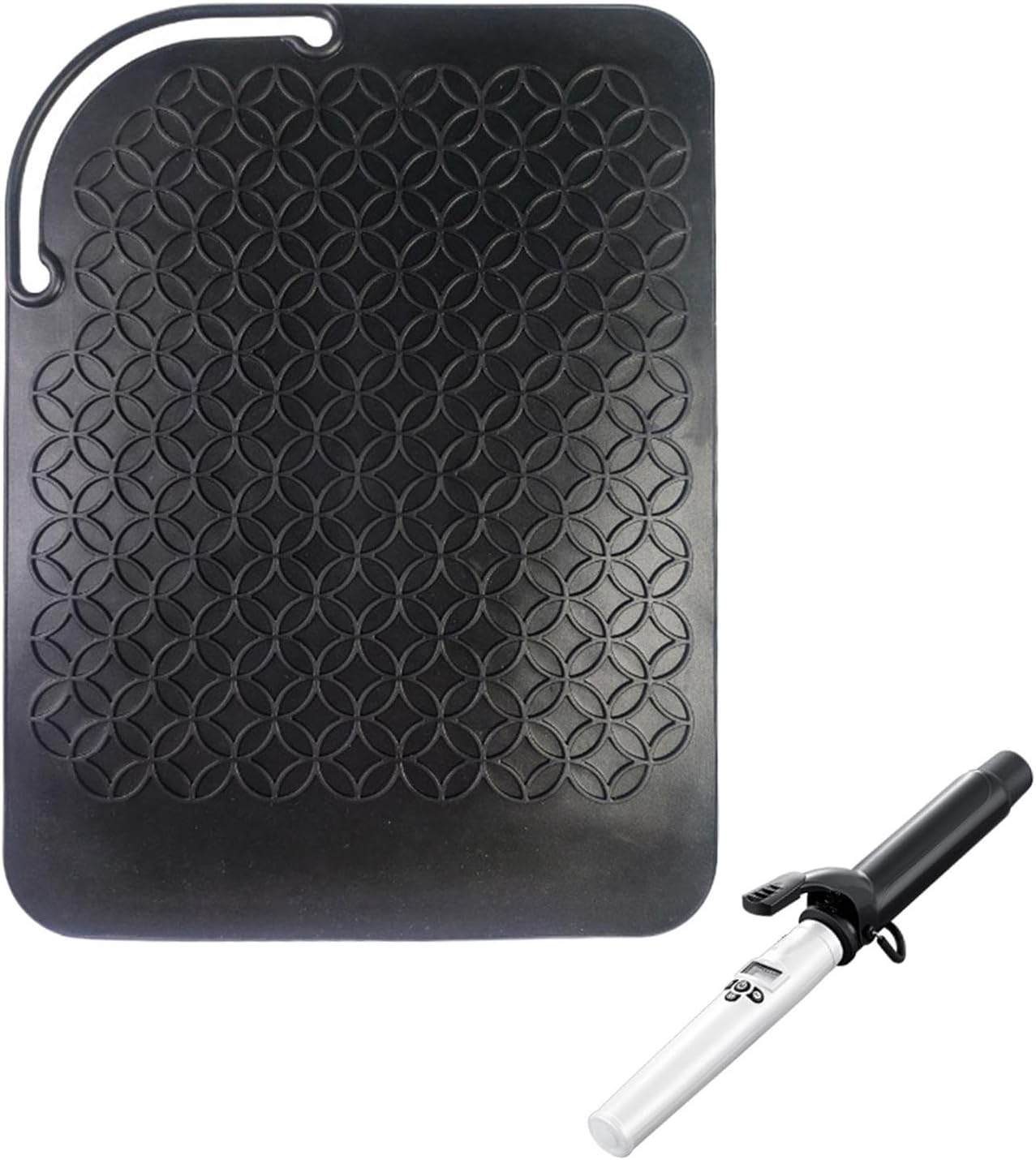 Flat Iron Mat Heat Resistant | Silicone Hot Mat for Hair Tool,Hair Curler Protective Mats Non-Slip Hairdressing Accessories for Curling Iron Hair Straightener Hot Tools