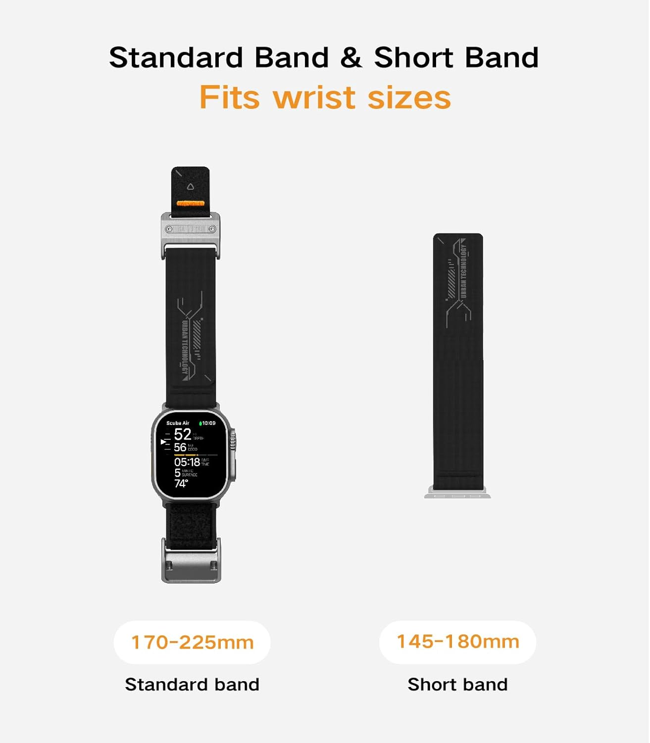 Aulumu A11 Mag Buckle Slim Band Designed for Apple Watch | Memory Quick Release | Velvet Nylon Braid | Stainless Steel Magnetic Clasp - Carbon Gray image number 6