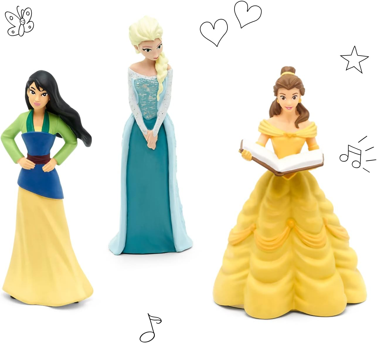 Tonies Toniebox Disney Princess Bundle Incl. 1 Creative 3 Frozen, Mulan, and Beauty and the Beast, Screen-Free Audiobooks and Kids Music Player, Easy to Use, Pink image number 3