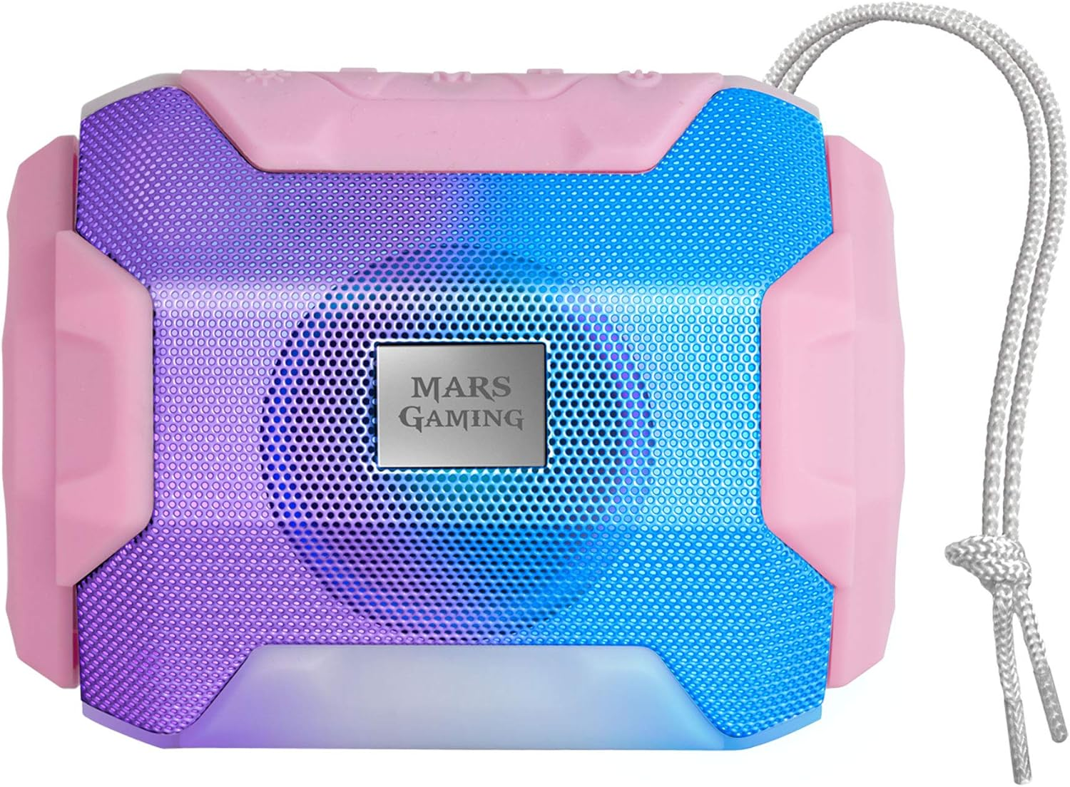 Mars Gaming MSBAXP Bluetooth RGB Speaker, Compact, 10W, Usb/Microsd/Radio, Pink image number 3