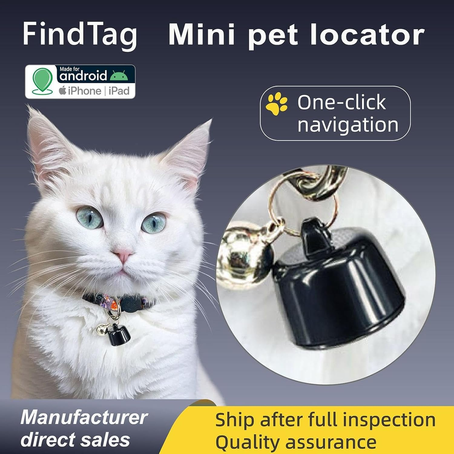 Pet Tracker | Puppy Locator Portable - Smart Key Locator, Easy Setup Positioning Tracking Device for Dog Backpack Purse Bike image number 4