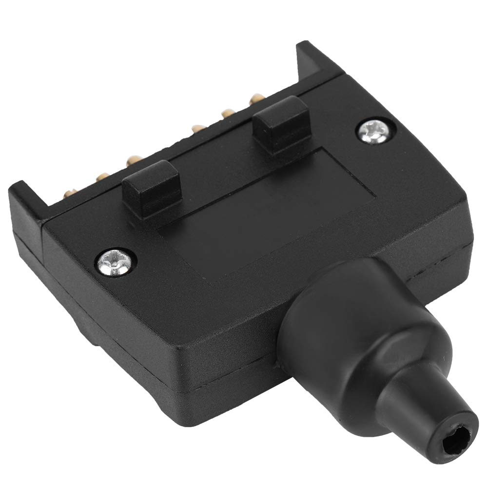 Australian 7 Pin Flat Trailer Plug IP67 Waterproof Zinc Alloy Socket, anti Corrosion Connector for Caravan, Boat Trailers Horse Flats Wiring Harness image number 1