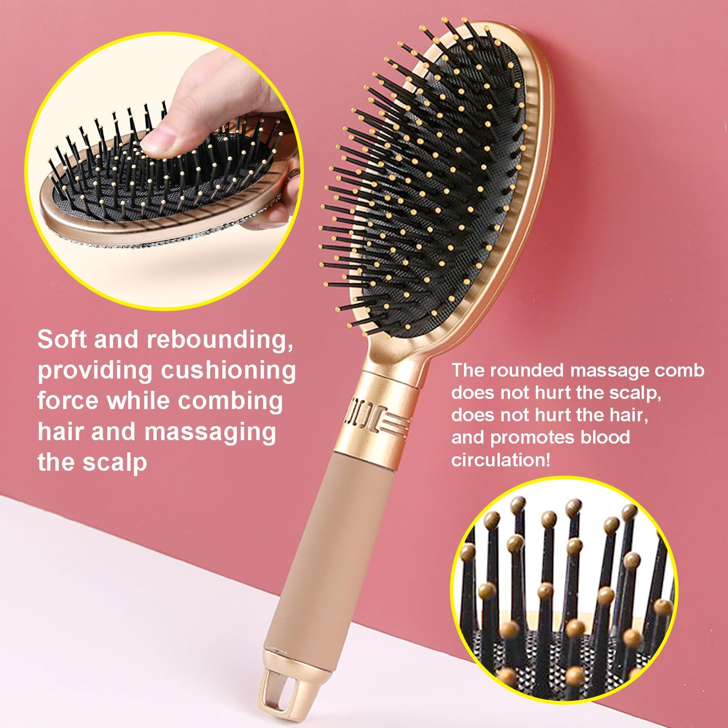 ARJDXDP Pack of 3 Hair Brush Sponge Afro Curl Sponge Magic Curl Sponge Large Holes Dreads Locking Twist Barber Tool for Afro Coil Hair Magic Beauty image number 3