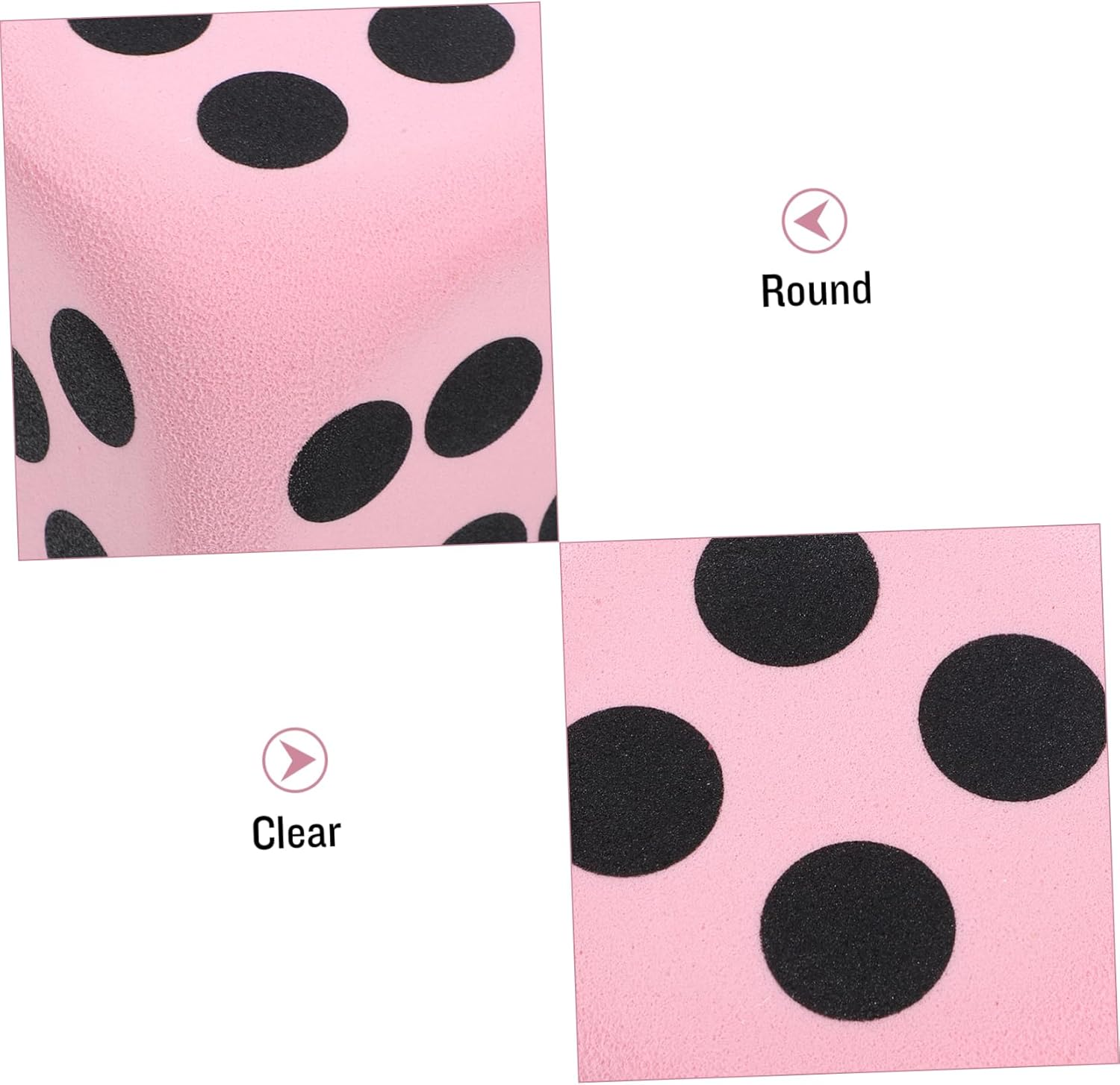 HOOTNEE 2Pcs Big Foam Dice Large Dice Huge Dice Prop Big Dice for Game Large Dot Dices Huge Foams Dice Big Dice Foam Large Foams Dice Funny Game Dice Colored Dices Huge Game Dice Eva Pink image number 6