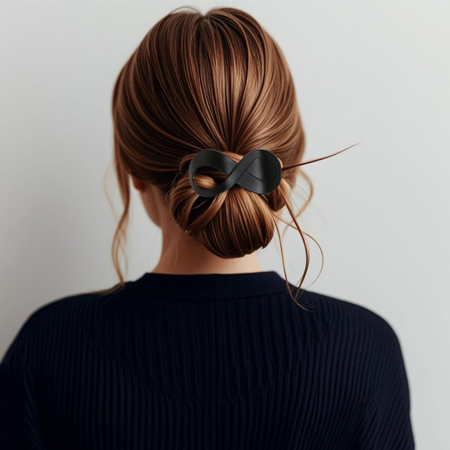 Pack of 2 French Hair Clips, Matte Hair Clip, Medium Size, Elegant Hair Accessories for Women, Hair Styling image number 1