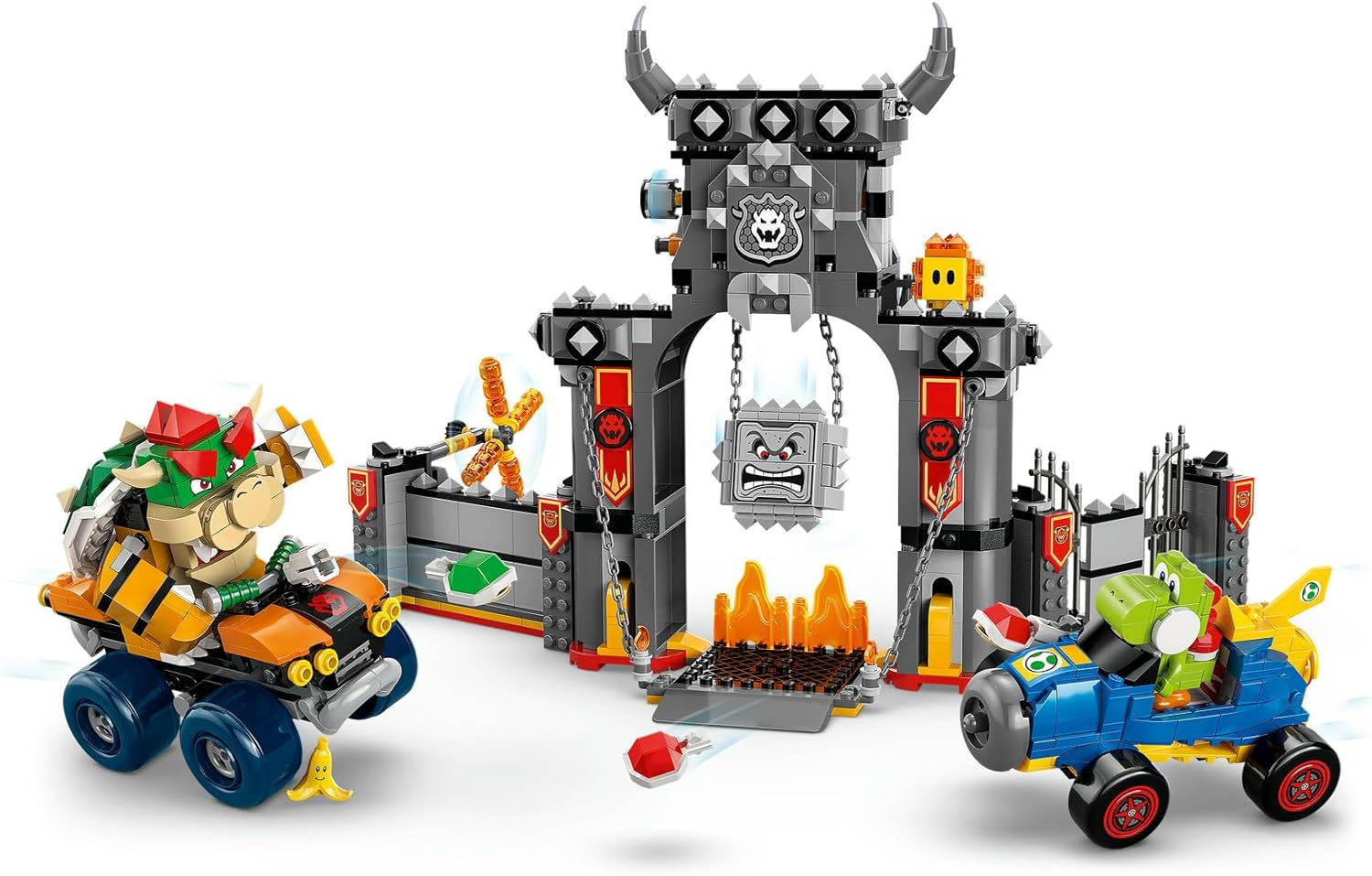 LEGO&reg; Super Mario&trade;: Mario Kart&trade; &ndash; Bowser&rsquo;S Castle 72039 Toy for Boys, Girls and Any Fans, Vehicle Racing Set, 4 Figures Including Yoshi and a Lava Bubble, Nintendo&reg; Character Toy for Gamers image number 1