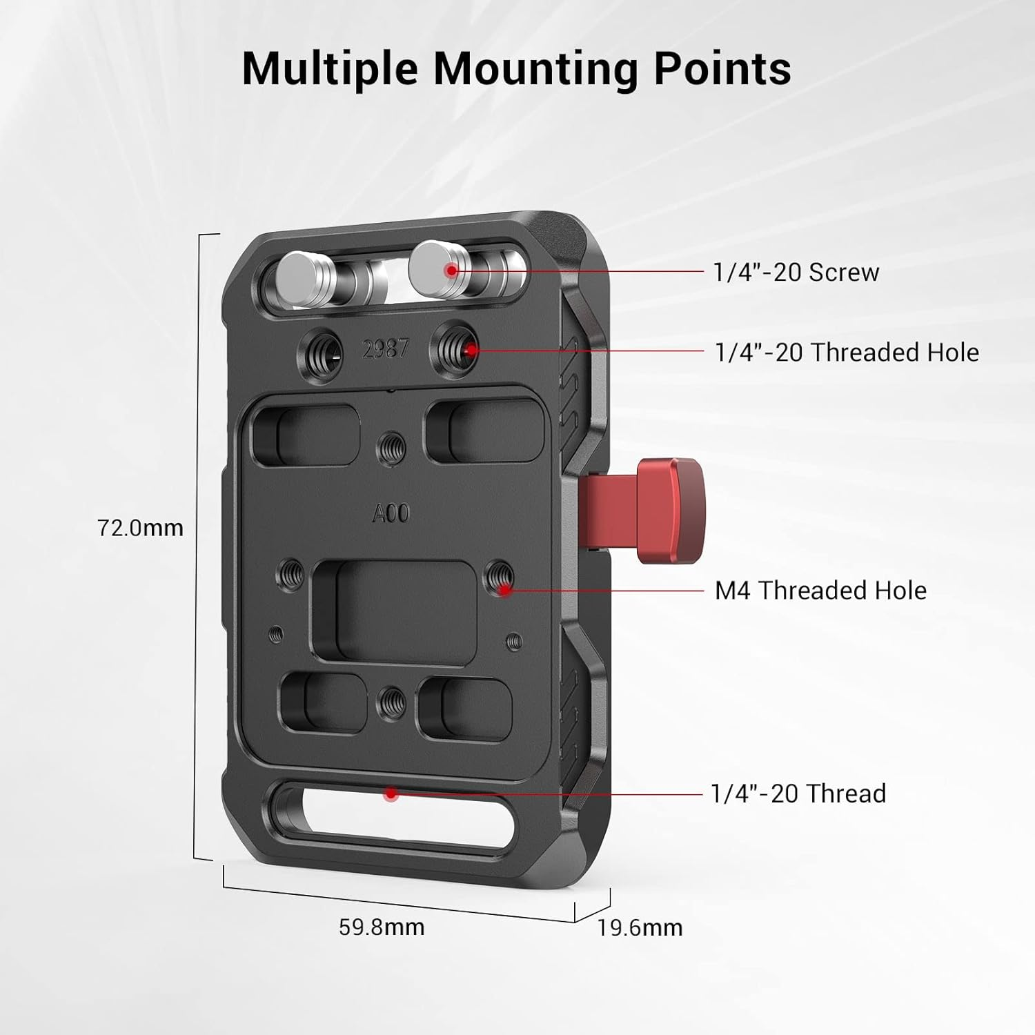 Smallrig Mini V Mount Battery Plate - 2987 image number 5
