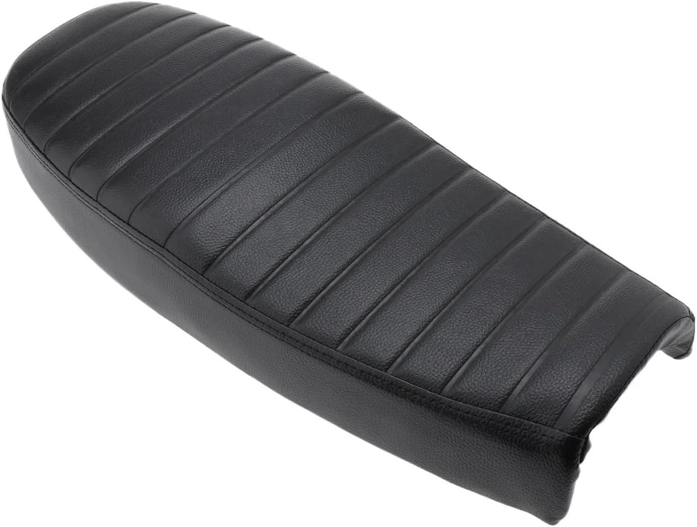 Muzhen Store Motorcycle Retro Cafe Racer Seat Vintage Saddle Flat Seat Cushion Anti-Corrosion PU Leatherette Motorcycle Accessories 610Mm image number 1