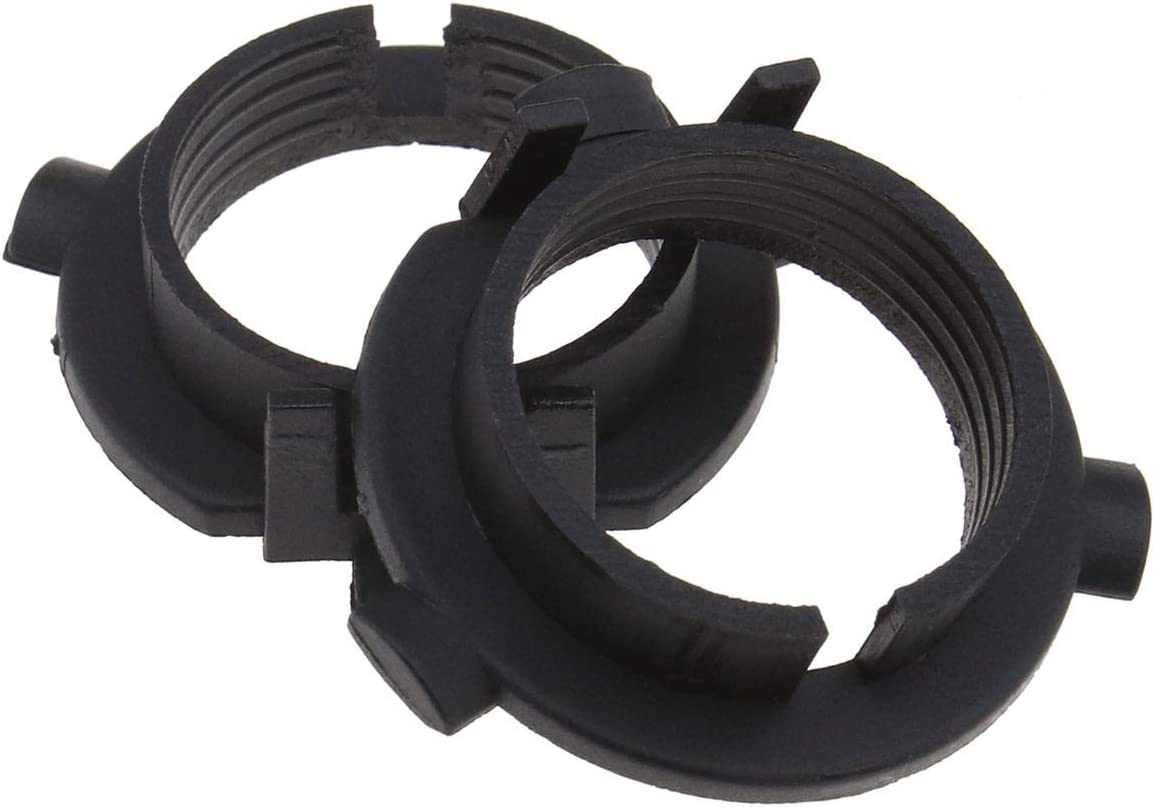 Emsea 4X Car H7 LED Headlight Bulbs Socket Adapter Socket Holder Retainer Clips Black Compatible with KIA K3 K4 K5 Compatible with Hyundai Coupe image number 4