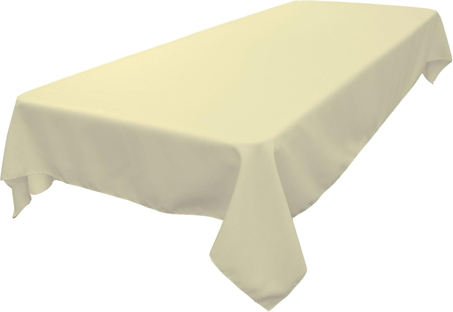 LA Linen Polyester Poplin 60 by 90" Rectangular Tablecloth, Charcoal image number 3