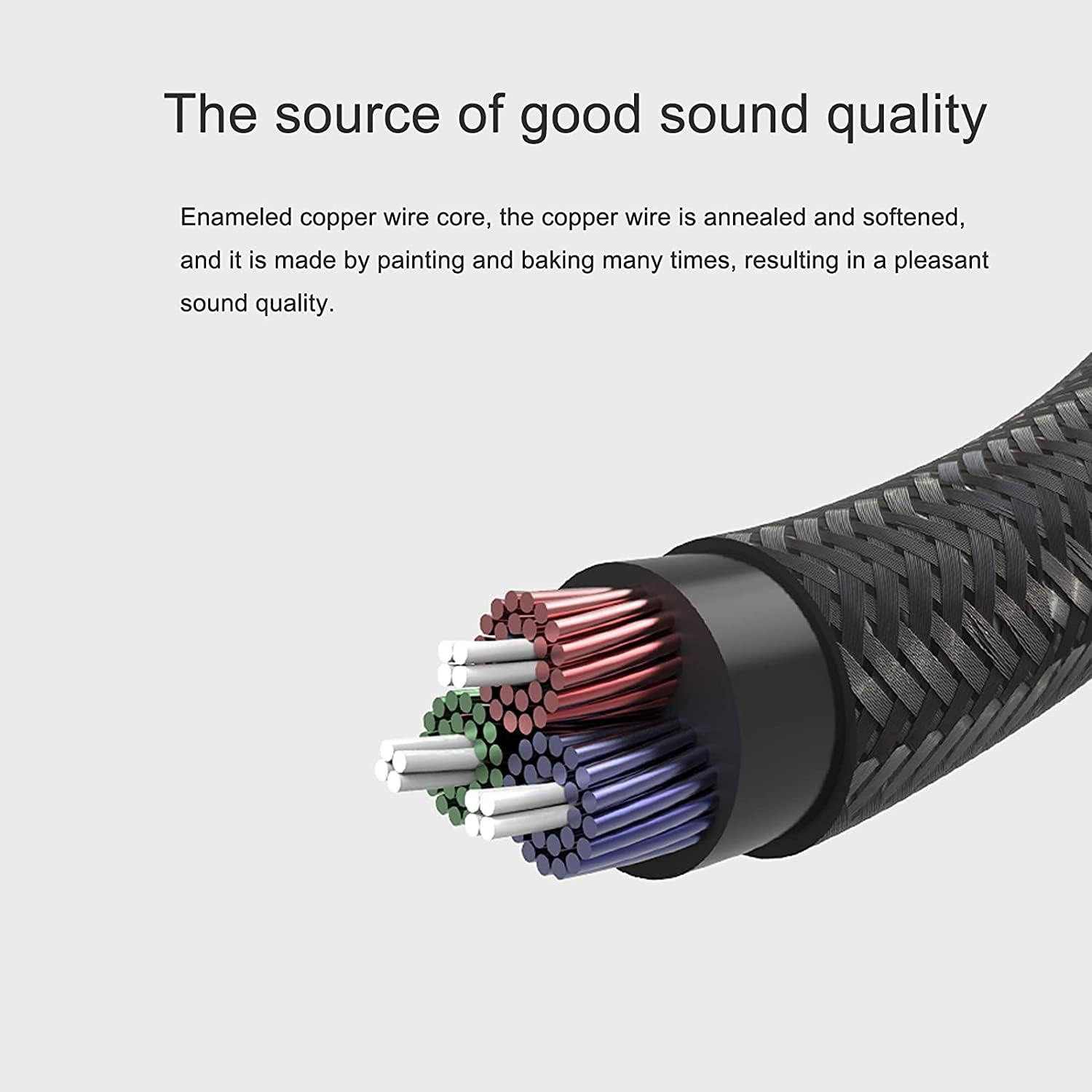 Adhiper Replacement Cable for Logitech G433/G233/G Pro/G Pro X/Hyperx Cloud Alpha/Cloud Mix Compatible with Ps4/Xbox One/Nintendo Switch Headphone Audio Extension Cable(Black, 2 M /6.5 Feet) image number 1