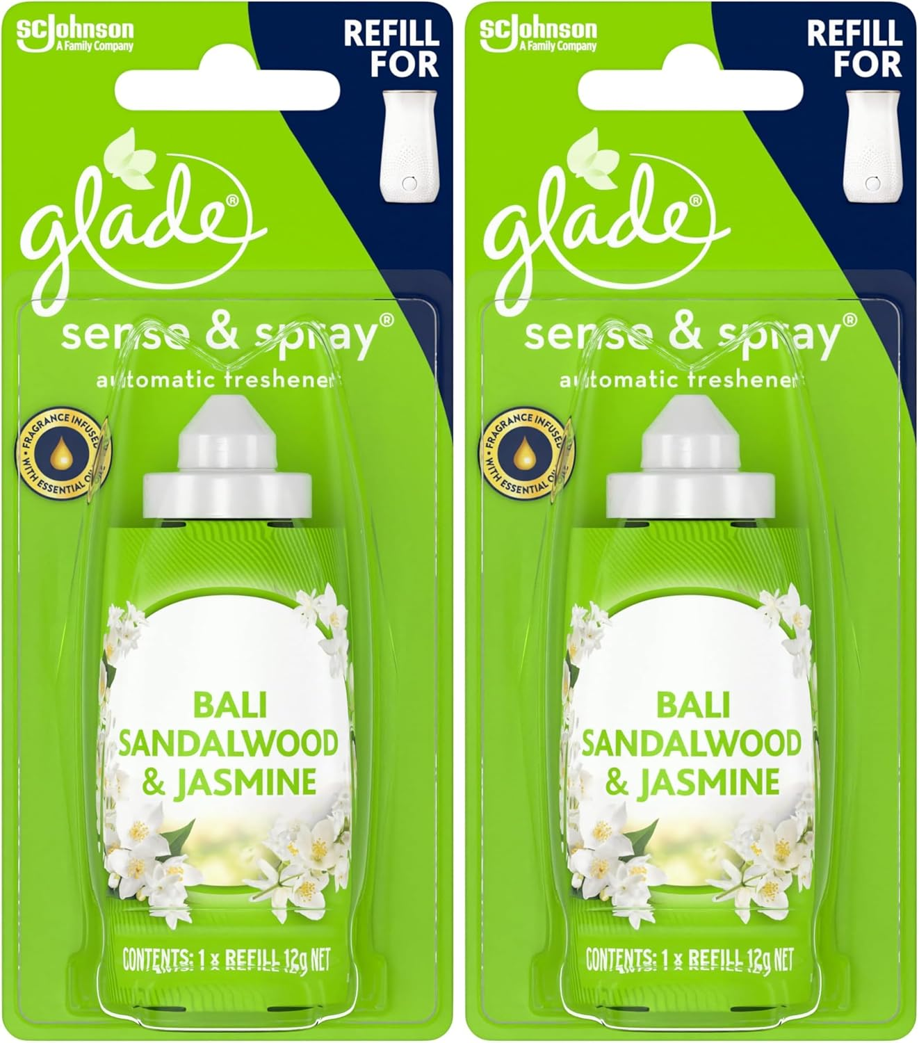 Glade Sense & Spray Automatic Air Freshener Refill Bali Sandalwood & Jasmine 12G image number 4