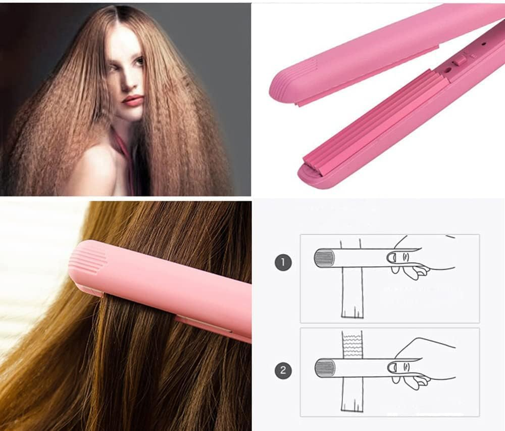 Mini Crimper Iron for Fluffy Hairstyle Curling Iron, Corrugation Crimper Volumizing Hair Iron | Increase Hair Volume, Ceramic Hair Volumizing Tool anti Static Ceramic Hair Iron image number 3