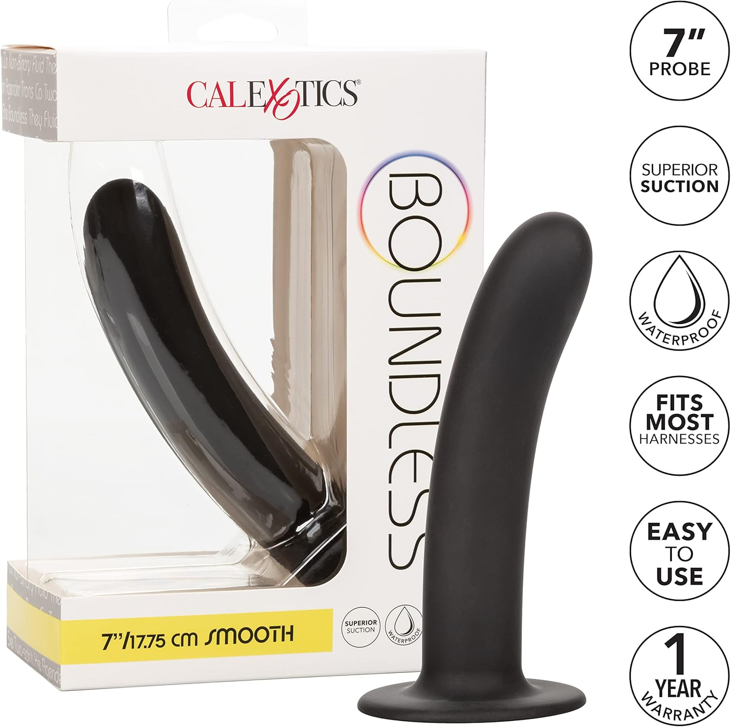 Calexotics Boundless Silicone 7-Inch Smooth Probe