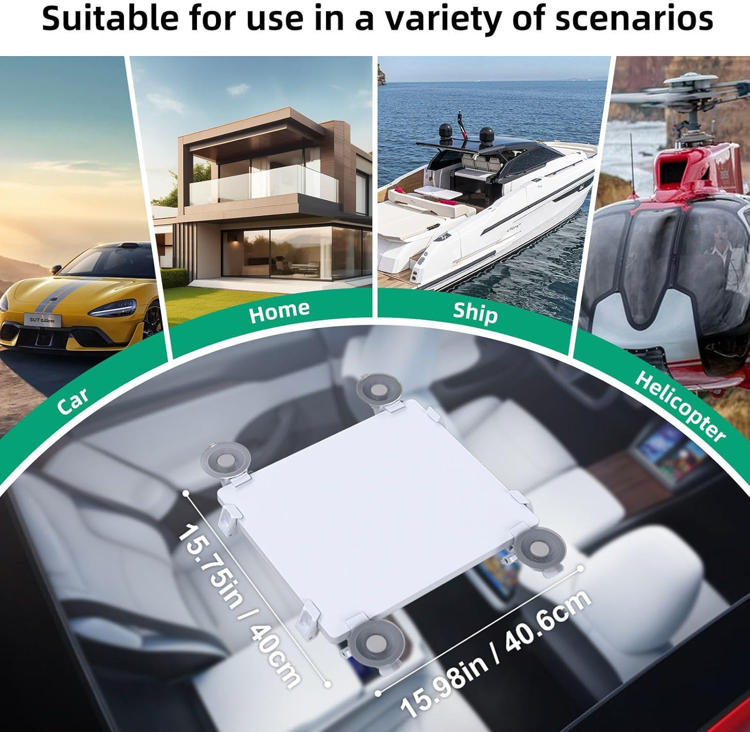 Starlink Mini Mount, Suction Cup for Starlink Mini, Suitable for Interior and Exterior Glass,Car Roof Mount,Rv,Boat,Airplane and More image number 4